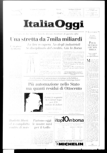 Italia oggi : quotidiano di economia finanza e politica